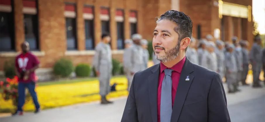 Board President Randy Lopez at 9-11