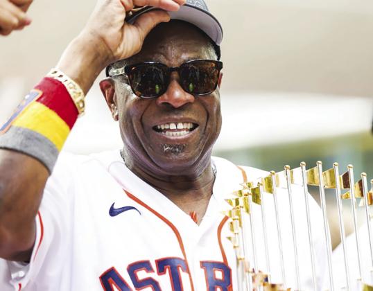 ASTROS WIN WORLD SERIES--Houston Astros Baseball Team’s Manager Dusty Baker becomes the third black manager to win the world series. Photo/Carmen Mandato/Getty Images.