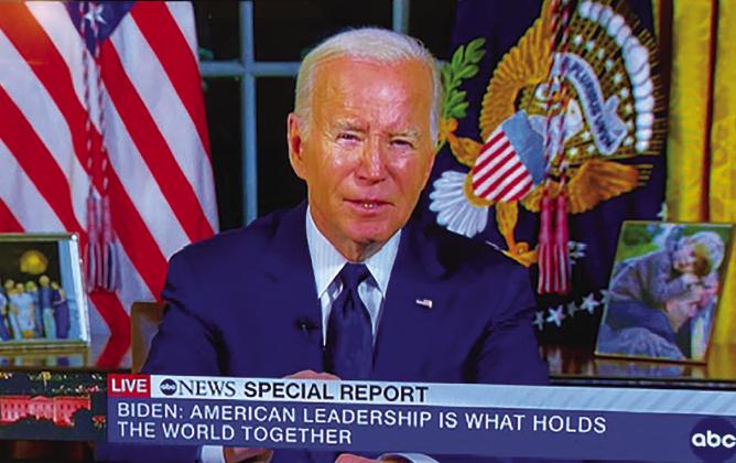 BIDEN: ‘WE CANNOT GIVE UP ON PEACE’