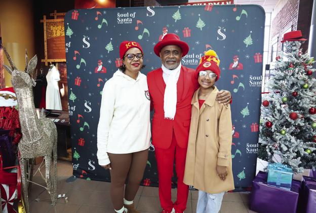 The Prospect KC Executive Director Shanita McAffee-Bryant, Tucker Lott, The Soul of Santa Founder, Jorja Bryant. Photo/The Prospect KC