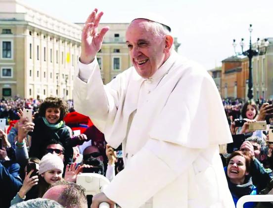 FILE: Pope Francis is greeted by hundreds in Vatican City (Photo by Ashwin Vaswani on Unsplash)