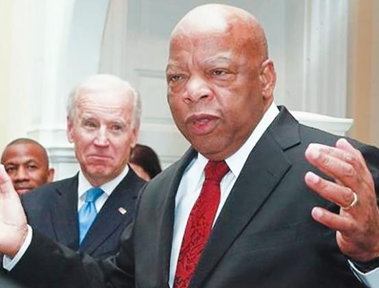 BIDEN PUSHES FOR JOHN LEWIS VOTING RIGHTS ACT