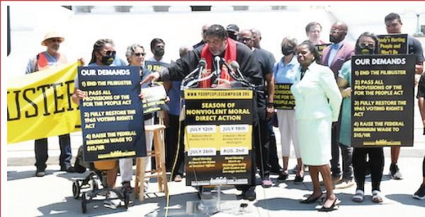 Rev. William Barber II Debuts ‘Moral Mondays’ Initiative on Supreme Court Steps