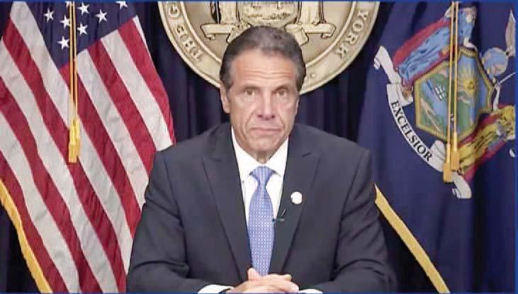 In this still image from video, Gov. Andrew Cuomo speaks during a news conference in New York, Tuesday, Aug. 10, 2021. Cuomo has resigned over a barrage of sexual harassment allegations in a fall from grace a year after he was widely hailed nationally for his detailed daily briefings and leadership during the darkest days of COVID-19. (Office of the Governor of New York via AP)