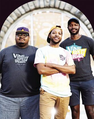 From left: Woodie Bonds, Jr., Kemet Coleman and Elliot Ivory. courtesy photo/vine street brewing