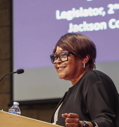 Donna Peyton, Commencement Speaker, is a Jackson County Legislator for 2nd District At-Large and a 2018 alumna of Carver Baptist Bible College.