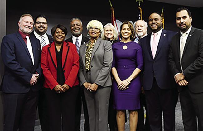 Members of the Jackson County Legislature were sworn in. SEE RELATED STORY ON PAGE 5