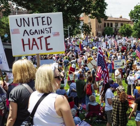 Missourians gathered at protests from Columbia to St. Louis, Kansas City to Cape Girardeau, Springfield to St. Joseph, and around the steps of the Missouri Capitol in Jefferson City. photo/Vaughn Wheat/The Beacon