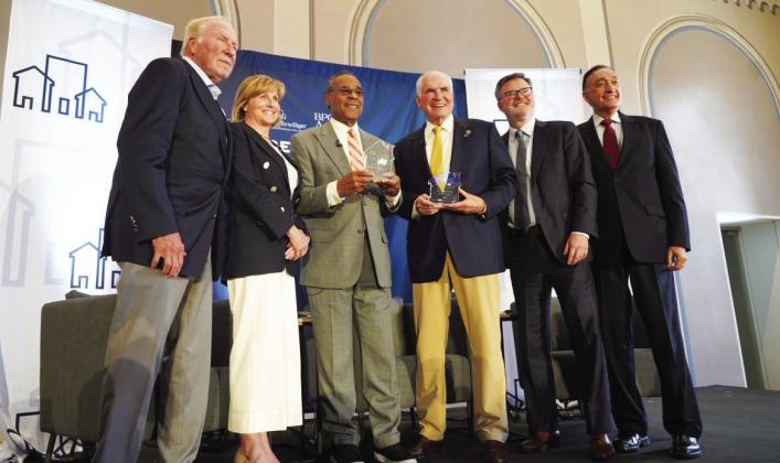 U.S. Rep. Emanuel Cleaver II (third from left) with his Terwilliger Bipartisanship in Housing Award