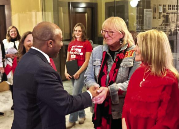 KCMO Mayor Quinton Lucas on Tuesday evening spent time “with some of the busiest folks in town—Donna Kelce and Tammy Reid” as they launched another season of Giving Machines at Union Station. “Stop by one of many in town to support great causes in Kansas City and surrounds,” Lucas urged on his post @QuintonLucasKC.