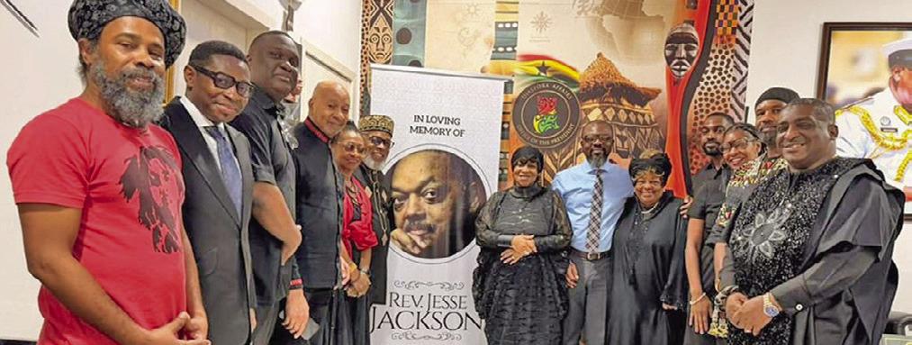 From left: Rev. Dr. Fred Korankye-Mensah, Dr. David Whitaker, Nana Kyere Agyemang, Claudette Perry, Rabbi Kohain, Ambassador Dr. Erieka Bennett, Kofi Okyere Darko, Dr. Toni Luck, Brian Gray, Nia Weeks, Esq., Sgan Atur Manashe (BLACKPRESSUSA)