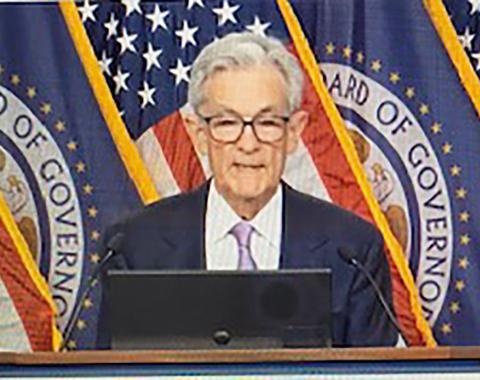 Federal Reserve Chairman Jerome Powell at Wednesday’s press conference photo/ federalreserve.gov--video screen capture