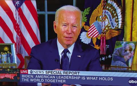 BIDEN: ‘WE CANNOT GIVE UP ON PEACE’