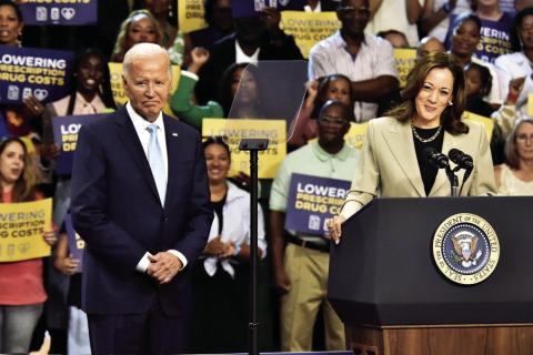 **FILE** Vice President Kamala Harris (pictured here at an event in Prince George’s County, Maryland, on Aug. 15) made a surprise appearance on the opening night of the Democratic National Convention on Aug. 19, thanking President Joe Biden for his leadership. (Robert R. Roberts/The Washington Informer)