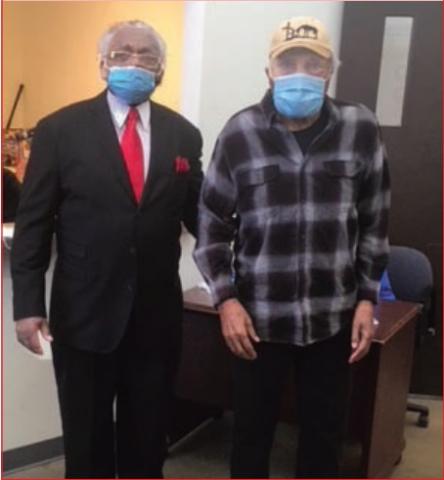 105-YEAR-OLD GETS COVID-19 VACCINE AT MORNING STAR YOUTH & FAMILY LIFE CENTER