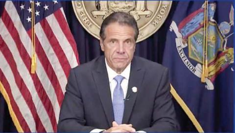 In this still image from video, Gov. Andrew Cuomo speaks during a news conference in New York, Tuesday, Aug. 10, 2021. Cuomo has resigned over a barrage of sexual harassment allegations in a fall from grace a year after he was widely hailed nationally for his detailed daily briefings and leadership during the darkest days of COVID-19. (Office of the Governor of New York via AP)