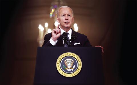 President Joe Biden will direct U.S. Secretary of Health and Human Services Xavier Becerra and Attorney General Merrick Garland to review how marijuana is classified under federal law as a Schedule I drug, the Drug Enforcement Agency’s most dangerous classification that includes substances like heroin and LSD photo/Kevin Dietsch/Getty Images.
