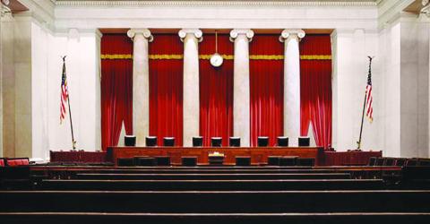 The courtroom of the Supreme Court of the United States