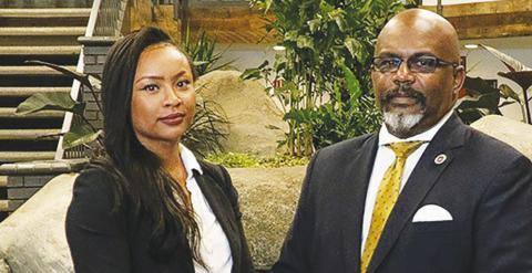 From left: Attorney Whitney Ali and her father, Att orney Zulu Ali