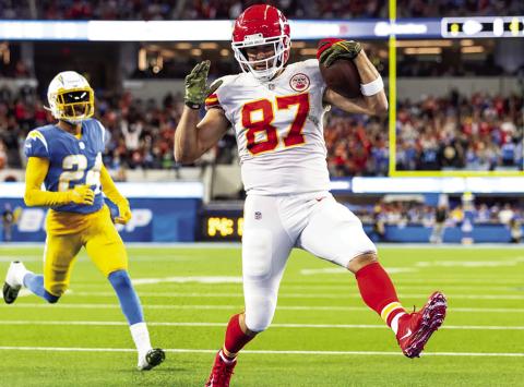 Kelce caught three touchdowns – including the game-winner – on Sunday night. courtesy photo/ kcchiefs.com