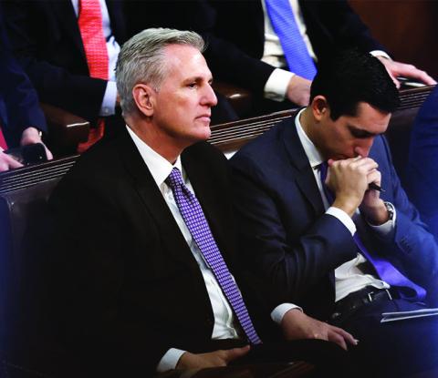 Rep. Kevin McCarthy has lost six rounds of voting in his bid for the speakership. A group of fellow Republicans are keeping him from getting the majority needed. Lawmakers will reconvene at noon on Thursday ( today). photo/ Anna Moneymaker/Getty Images