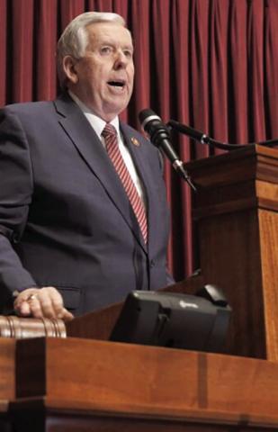 Missouri Gov. Mike Parson delivered his annual State of the State Address on Jan. 18, 2023 photo/ Tim Bommel/Missouri House Communications