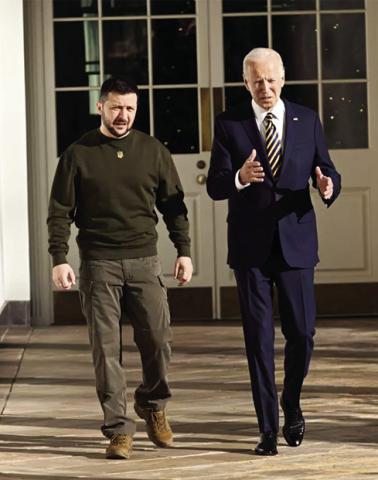 HISTORIC MEETING— Dec. 21, 2022: U.S. President Joe Biden on Wednesday meets with Ukraine’s Volodymyr Zelenskyy in the White House as the U.S. announces $1.85 billion aid to Ukraine as it continues to defend its country during the Russian invasion that has gone on for more than 300 days now. Earlier this month, TIME Magazine named Zelenskyy its “Person of the Year” for 2022. Photo/ BRENDAN SMIALOWSKI/AFP Via Getty Images