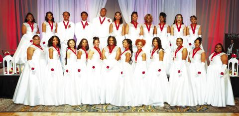 2023 COTILLION PARTICIPANTS—Front Row (left to right): Angel Robins, A’myrah Cheadle, Alesia McFadden, Di’Layah Jackson, Justice Bailey, Zayne Rice, Milan Grimes, Lidia McReynolds, Londyn Dameron, Kendal Cunningham, Riyan Jones, Tyra Hogan. Second Row (left to right): Trynelle Crawford, Ella Riley, Markus Smith, Tarik Gill, Onia Morgan III, Anyla Banks, Baylen Brown, Zoe Thomason, Chi’Arion Farley, Markiya Donahue, Jhala Robinson