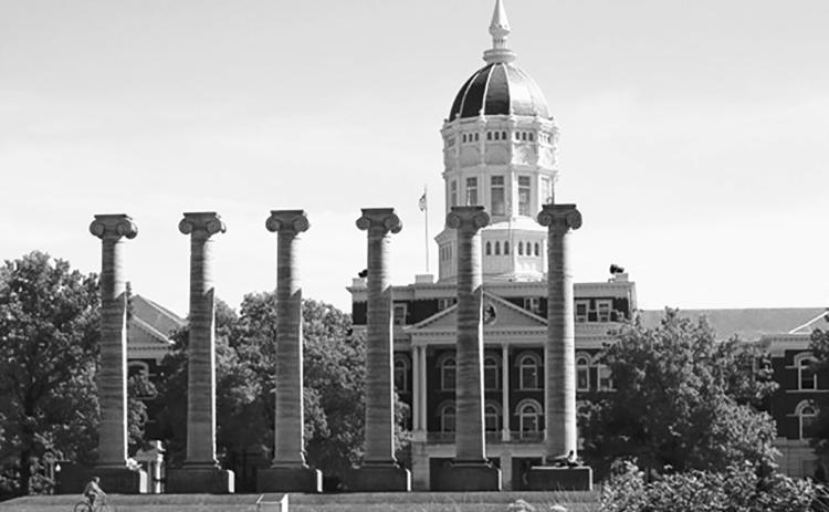The iconic columns of the University of Missouri-Columbia campus/ University of Missouri photo