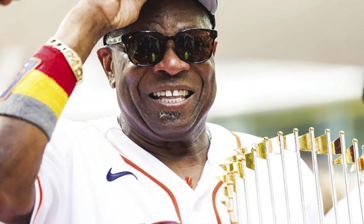 ASTROS WIN WORLD SERIES--Houston Astros Baseball Team’s Manager Dusty Baker becomes the third black manager to win the world series. Photo/Carmen Mandato/Getty Images.