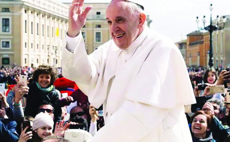 FILE: Pope Francis is greeted by hundreds in Vatican City (Photo by Ashwin Vaswani on Unsplash)