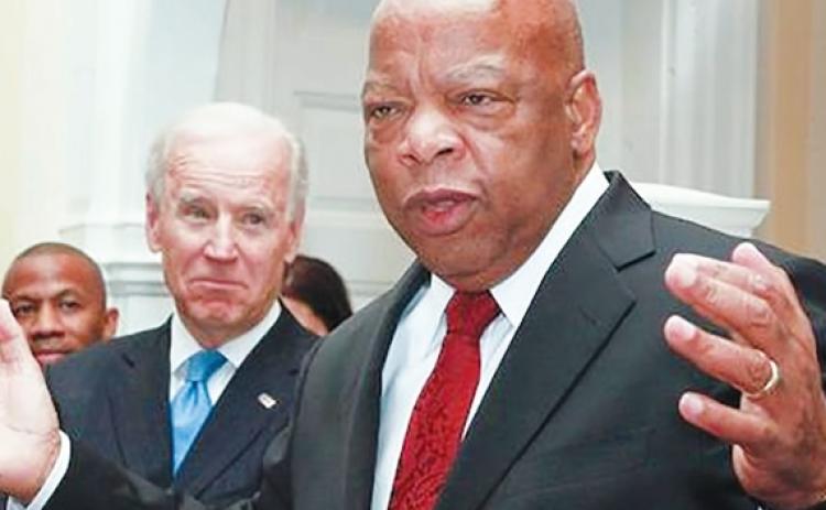 BIDEN PUSHES FOR JOHN LEWIS VOTING RIGHTS ACT
