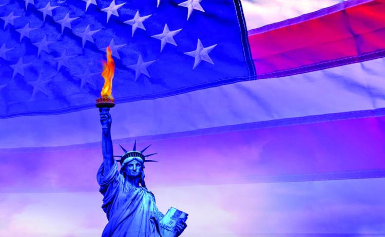 Conceptual Statue of Liberty in New York
