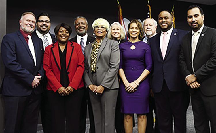 Members of the Jackson County Legislature were sworn in. SEE RELATED STORY ON PAGE 5