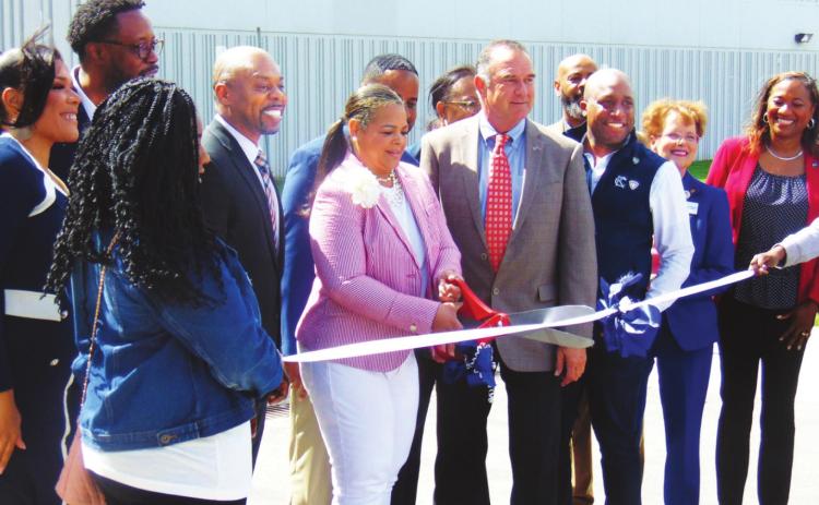RIBBON-CUTTING MARKS OPENING OF NEW BOYS & GIRLS CLUB UNIT
