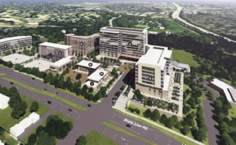 A design rendering of the proposed Hallbrook North project. ( Image via City of Leawood documents Johnson County Post)