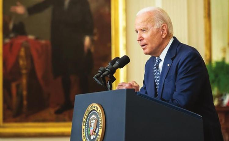 President Joe Biden delivers remarks on the passing of the bipartisan Infrastructure Investment and Jobs Act, Tuesday, August 10, 2021, in the East Room of the White House. (Official White House Photo by Adam Schultz)