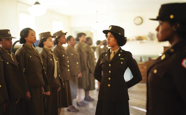 Kerry Washington (center) stars in the inspiring story of World War II’s only Women’s Army Corps unit of color. photo/netflix