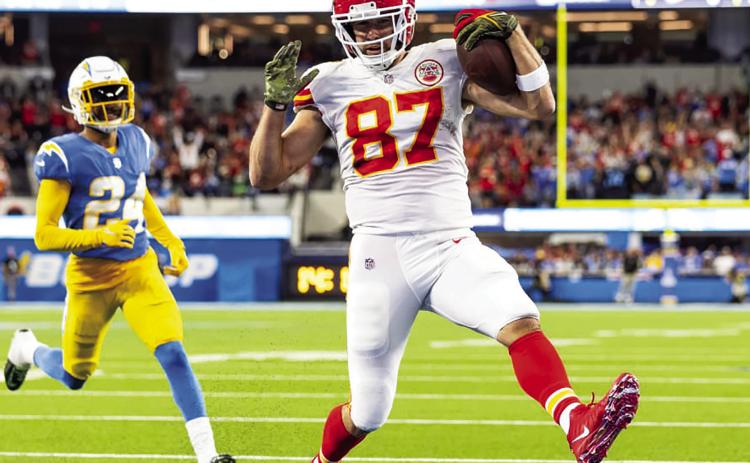Kelce caught three touchdowns – including the game-winner – on Sunday night. courtesy photo/ kcchiefs.com