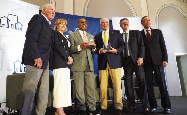 U.S. Rep. Emanuel Cleaver II (third from left) with his Terwilliger Bipartisanship in Housing Award