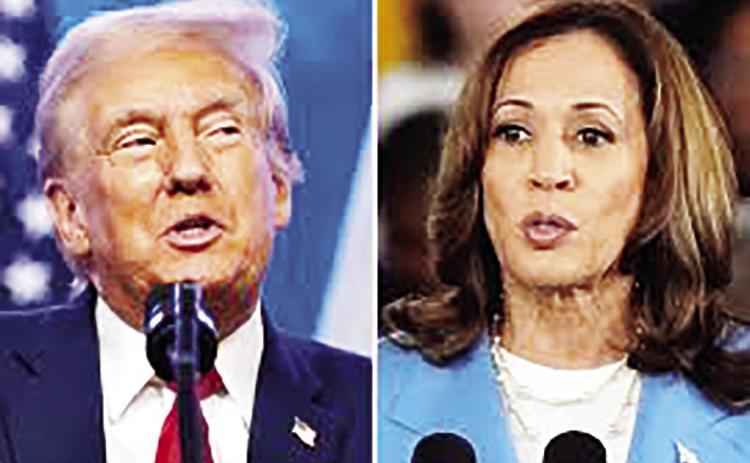 President-elect Donald Trump and Vice President Kamala Harris