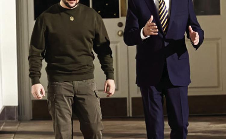 HISTORIC MEETING— Dec. 21, 2022: U.S. President Joe Biden on Wednesday meets with Ukraine’s Volodymyr Zelenskyy in the White House as the U.S. announces $1.85 billion aid to Ukraine as it continues to defend its country during the Russian invasion that has gone on for more than 300 days now. Earlier this month, TIME Magazine named Zelenskyy its “Person of the Year” for 2022. Photo/ BRENDAN SMIALOWSKI/AFP Via Getty Images