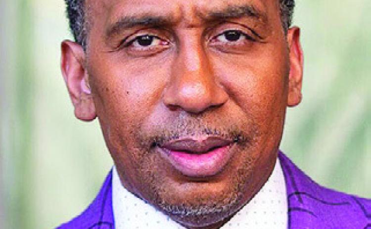 Stephen A. Smith at a Q&amp;A at The Moody College of Communication at The University of Texas at Austin ( Wikimedia Commons / Photo by Moody College of Communication)