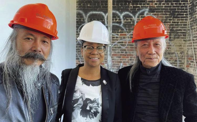 INSPECTION OF FINAL STAGES OF NEW URBAN CORE ARTS CENTER CONSTRUCTION