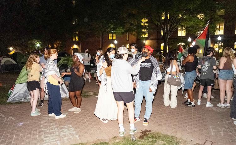 George Washington University is among the colleges nationwide where students have staged pro-Palestinian protests. (Ja’Mon Jackson/The Washington Informer)